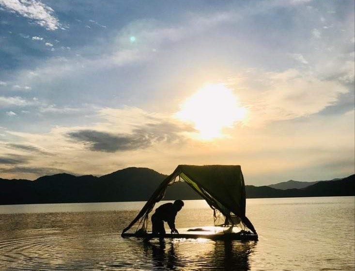 Go in the lake of private time – pleasure boat, invitation-to Japan deepest part