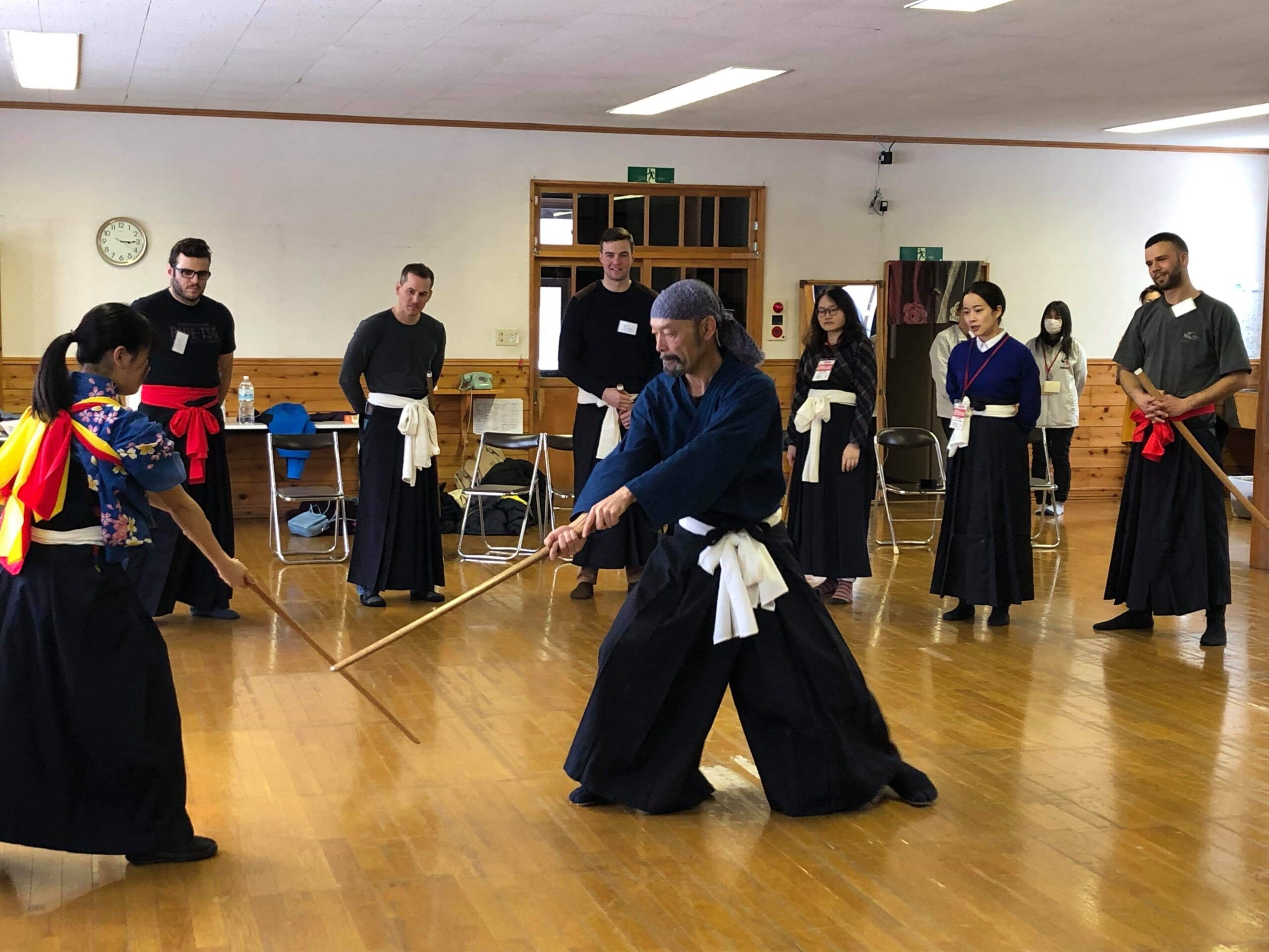 SAMURAI sword fighting - Warabiza actors as instructors